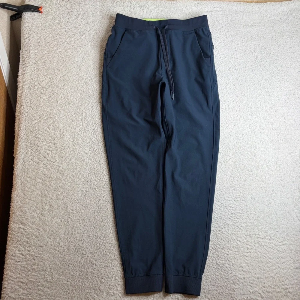 Birddogs Mens L Navy Blue Joggers Built-in Liner Drawstring Waist Athletic Pants